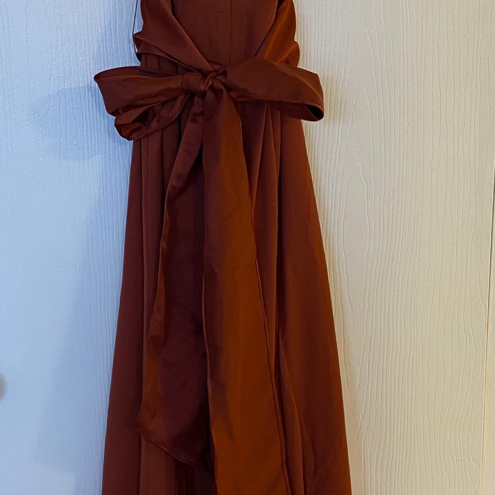 Vera Wang Bridesmaid Dress from David’s Bridal in Cinnamon - Picture 2 of 4
